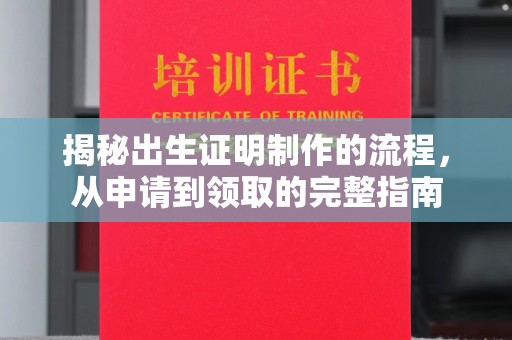 通道揭秘出生证明制作的流程，从申请到领取的完整指南